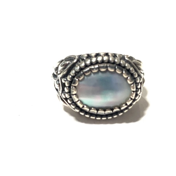 Sold❌Carolyn Pollack Sterling Silver 925 Mother of Pearl Ring Sz 6 - Picture 3 of 8
